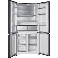 KNFM91868GN Холодильник KORTING/ Холодильник KORTING, ВхШхГ 1905х909х690 мм, отдельностоящий, четырехдверный, сенсорное управление, цифровой дисплей, объем 512 л, NoFrost, динамическое охлаждение, задняя стенка Cold Metal, LED освещение, сигнализация откр