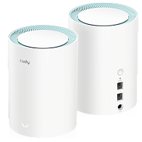 M1300(2-Pack) Wi-Fi Mesh-система/ AC1200 Wi-Fi Gigabit Mesh Solution 2-Pack, Chipset MT7621DA+MT7613B+MT7603, Dual-Band, 867Mbps at 5GHz + 300Mbps at 2.4GHz, 802.11ac/a/b/g/n, 2 Gigabit Ethernet Ports, 4 internal antennas,MU-MIMO, DDNS,Zerotier/Wireguard/