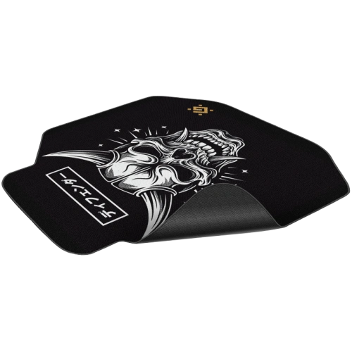 50573 Defender Напольный игровой ковер Motion черный/белый+принт Череп фото 3