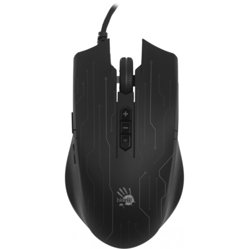 Q82 Мышь A4Tech Bloody Q82 черный/рисунок оптическая 6200dpi USB3.0 8but фото 5