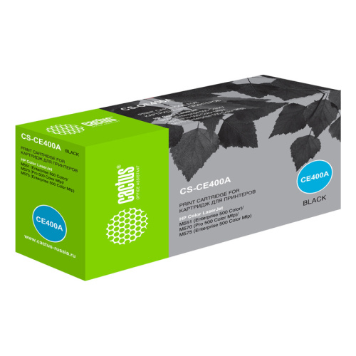 -/ Картридж лазерный Cactus CS-CE400A CE400A черный (5500стр.) для HP LJ M551
