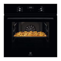 EOD5C70BZ Встраиваемые электрические духовки ELECTROLUX/ Духовой шкаф с паром SteamBake,цвет -чёрный, утапливаемые переключатели, таймер отключения, отложенный старт, будильник, хромированные направляющие из нержавеющей стали Easy Entry , телескопические