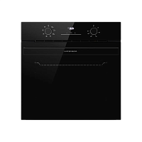 HO608BBGlass Духовой шкаф Kuppersberg/ KITCHEN RETAIL / Духовой шкаф Kuppersberg, High-Tech, 78 л, поворотное управление, дисплей, таймер, 8 режимов, макс. температура 310 градусов, телескопические направляющие (на 1 уровень), цвет черный, цвет фурнитуры