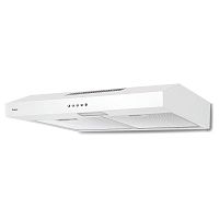 Ulla60W Подвесная вытяжка Evelux,60 см,механическое управление,3 скорости работы,производительность 390 м3/ч,LED освещение,3-х слойный аллюминивый фильтр, белая,595x480x100 мм