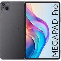 T1201128+8SKYGRAY Планшет Tecno MegaPad Pro T1201 G100 (2.2) 8C RAM8Gb ROM128Gb 12" IPS 2000x1200 4G Android 14 серый 13Mpix 5Mpix BT WiFi microSD 1Tb 10000mAh