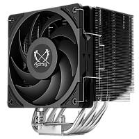 SCMG-6000 Кулер для процессора/ CPU Cooler Scythe Mugen 6 (230W, 4-pin PWM, 154mm, Al/Cu, 6x6mm, 1x120mm, 60.29CFM, 26.88dBA, 2000RPM, S: 1851/1700/1200/115X/2011/2066, AM5/AM4, silver, black)