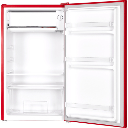 MFF83RR Холодильник MAUNFELD/ Холодильник MAUNFELD, ВхШхГ 831х474х447мм, объем 92 л, морозильная камера внутри, ретро стиль, механическое управление, ручная разморозка, энергоэффективность А+, цвет красный фото 3