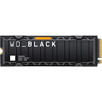 WDS200T2XHE Твердотельный накопитель/ WD SSD Black SN850X, 2000GB, M.2(22x80mm), NVMe, PCIe 4.0 x4, 3D TLC, R/W 7300/6600MB/s, IOPs 1 200 000/1 100 000, DRAM buffer 2048MB, TBW 1200, DWPD 0.3, with Heat Spreader (12 мес.)