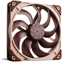 NF-A14x25G2LS-PWM Кулер для корпуса/ Case Cooler Noctua NF-A14x25 G2 LS-PWM (140x140x25mm, 4-pin PWM, 48.03CFM, 11.4dBA, 800RPM, Beige/Brown)