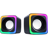 65117 Defender Акустическая 2.0 система Solar 7 6Вт, подсветка, питание от USB