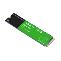 WDS200T3G0C Твердотельный накопитель/ WD SSD Green SN350 NVMe, 2.0TB, M.2(22x80mm), NVMe, PCIe 3.0 x4, QLC, R/W 3200/3000MB/s, IOPs 500 000/450 000, TBW 100, DWPD 0.1 (12 мес.)