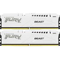 KF556C36BWEK2-32 Память оперативная/ Kingston 32GB 5600MT/s DDR5 CL36 DIMM (Kit of 2) FURY Beast White EXPO