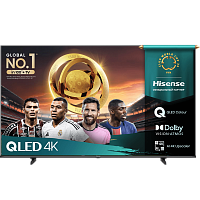 55E7QRU Телевизор ЖК 55'' Hisense/ 55", QLED, Ultra HD, Smart TV (ОС VIDAA U9), Wi-Fi, DVB-T2/T/C/S2/S, 2х7W, CI+(1.4), 3хHDMI, 2хUSB, Works with Alexa, Alexa Built-in, VIDAA Voice, Yandex, Black 2025