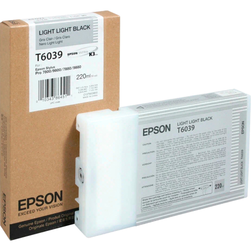 C13T603900 Картридж/ Epson I/C SP-7880/9880 220ml Light Light Black C13T603900 Картридж/ Epson I/C SP-7880/9880 220ml Light Light Black