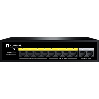 ST110PDI-2-65 Коммутатор/ Неуправляемый PoE коммутатор Fast Ethernet, 8 портов 100 Мбит/с PoE+, 2 Uplink порта 100 Мбит/с RJ45, БП 65 Вт