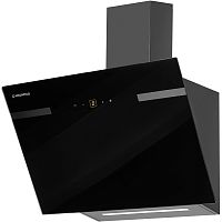 Amber60GlassBlack ВЫТЯЖКА MAUNFELD/ Наклонная, 60 см, 1050 м3/ч, сенсорное управление, черное стекло, фильтр CF100 (2 шт) (не входит в комплетк)
