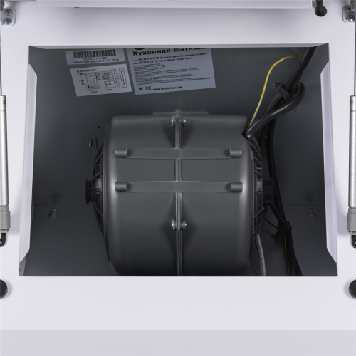 MEDWAY60GlassWhite/StripeInox Кухонная вытяжка MAUNFELD/ Кухонная вытяжка MAUNFELD Medway 60 белый/вставка сатин фото 11