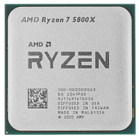 100-100000063WOF Центральный Процессор AMD RYZEN 7 5800X BOX (Vermeer, 7nm, C8/T16, Base 3,80GHz, Turbo 4,70GHz, Without Graphics, L3 32Mb, TDP 105W, w/o cooler, SAM4) (312714)
