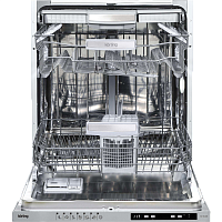 KDI60488 Встраиваемая посудомоечная машина Korting/ Полновстр., 60 см, 13 компл., третья корзина для столовых приборов, А++, Электронное управление, цифровой LED дисплей белого цвета Cold White, 7 программ, Программа автоматической мойки, Функция "Луч на