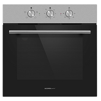 OES604S Шкаф духовой электрический HOMSair/ Электрический, встраиваемый духовой шкаф, механическое управление, 60 л., эмаль легкой очистки, серебристый