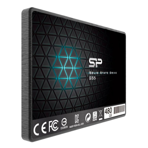 SP480GBSS3S55S25 Твердотельный накопитель Silicon Power SATA-III 480GB SP480GBSS3S55S25 Slim S55 2.5" [SP480GBSS3S55S25]