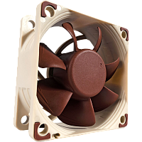 NF-A6X25PWM Кулер для корпуса/ Case Cooler Noctua NF-A6X25 PWM (60x60x25mm, 4-pin PWM, 29.2CFM, 19.3dBA, 3000RPM, Beige/Brown)