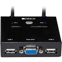 OKVM221/A1A Коммутатор/ 2-портовый KVM-переключатель с портами VGA и USB