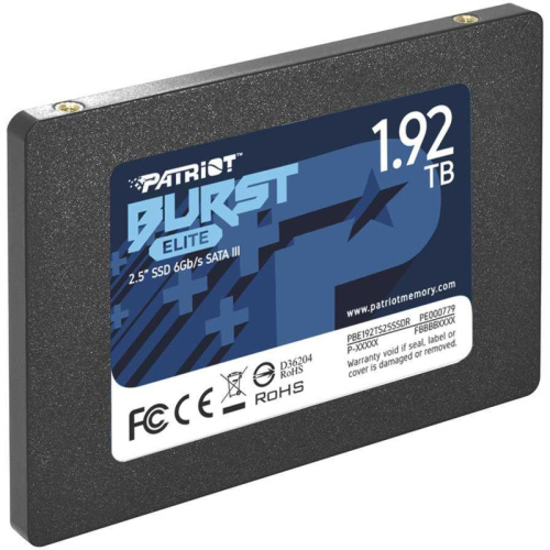 PBE192TS25SSDR Твердотельный накопитель Patriot SATA-III 1.92TB PBE192TS25SSDR Burst Elite 2.5" [PBE192TS25SSDR] фото 5