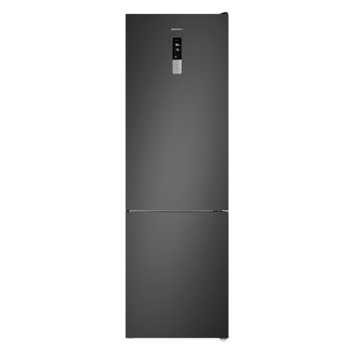 MFF200NFSBE Холодильник Maunfeld/ Холодильник MAUNFELD MFF200NFSBE, ВхШхГ 2000х595х640 мм, Total No Frost, объем 377 (271+106) л, сенсорное управление, LED освещение, динамическое охлаждение, цвет черная нержавеющая сталь