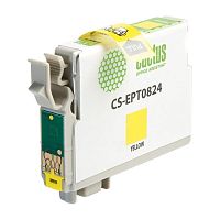 -/ Картридж струйный Cactus CS-EPT0824 T0824 желтый (13.8мл) для Epson Stylus Photo R270/290/RX590