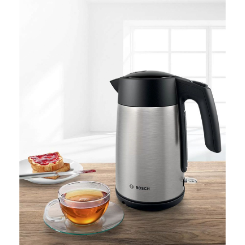 TWK7L460 Чайник BOSCH/ Цвет: стальной, черный, 2400 Ватт, скрытый нагр.элемент, 1.7 л фото 7