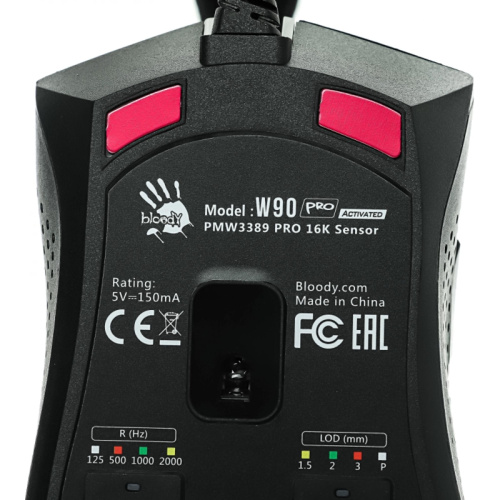 W90PRO Мышь A4Tech Bloody W90 Pro черный оптическая 16000dpi USB 10but фото 21 W90PRO Мышь A4Tech Bloody W90 Pro черный оптическая 16000dpi USB 10but фото 21