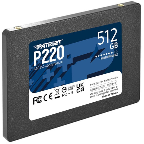 P220S512G25 Твердотельный накопитель Patriot SATA-III 512GB P220S512G25 P220 2.5" [P220S512G25] фото 3