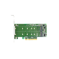 LRNV94N8 Адаптер для SSD/ LRNV94N8 2X U.2 SFF-8639 SSD to PCI Express 3.0 Gen 3 X8 Card U.2 NVMe SSD Adapter
