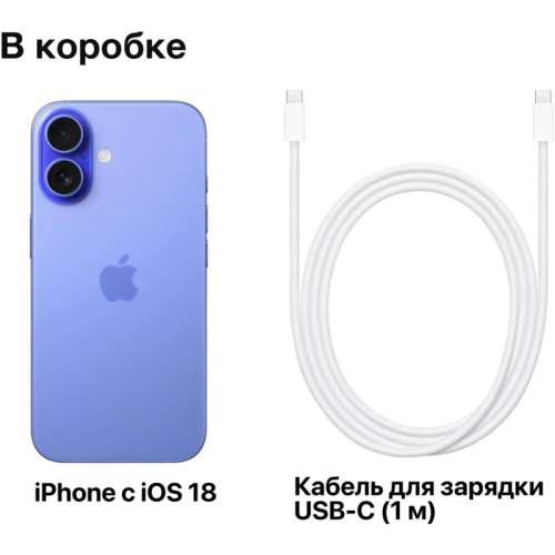 MYEC3HN/A Мобильный телефон Apple/ iPhone 16 128GB Ultramarine SIM + eSIM фото 9 MYEC3HN/A Мобильный телефон Apple/ iPhone 16 128GB Ultramarine SIM + eSIM фото 9