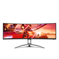 AG493UCX2 AOC AG493UCX2 49'', Curved, 5120x1440, VA, 165hz, 80M:1, 400cd, 1ms, 3xHDMI 2.0, DP 1.4, 3xUSB 3.2, Type-C 65W, Speakers, H. adj 100mm, 3Y, Black