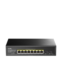 GS1008PS2 Коммутатор/ 8-10/100/1000 BASE-T Gigabit ports, 2-1000 BASE-X SFP Slot, 8-port IEEE 802.3at PoE+ Injector, Supports PoE power up to 30W for each PoE port, Extend Mode (Port#7 and #8 support transmit distance up to 250m at 10 Mbps ), Port Lightni