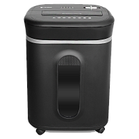 УМ28-4 Уничтожитель документов ГЕЛЕОС УМ28-4, DIN P-4 (4 ур-нь секр.), фрагмент 3,9х30мм, 19-21 лист (70г/м2), CD/пл.карты/скрепки/скобы, 28 литров