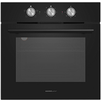 OES604BK Шкаф духовой электрический HOMSair/ Электрический, встраиваемый духовой шкаф, механическое управление, 60 л., эмаль легкой очистки, черный