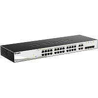 DGS-1210-28/F3A Коммутатор/ DGS-1210-28/F Smart L2 Switch 24х1000Base-T, 4хCombo 1000Base-T/SFP, Compact CLI