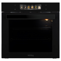OKB9261CPGN Встраиваемый духовой шкаф KORTING/ Встраиваемый духовой шкаф KORTING, 75 л, 15 режимов, 22 автоматические программы, сенсорное управление, цветной TFT дисплей, каталитическая очистка, галогеновое освещение, гриль, AirFry, телескопические напра