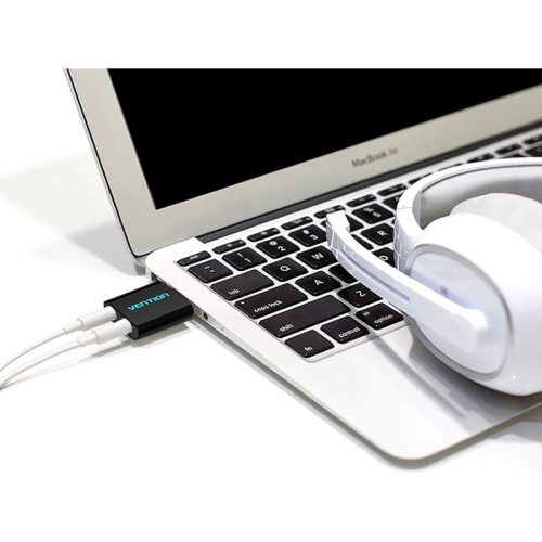 VAB-S17-B Внешняя звуковая карта Vention USB Черная фото 4