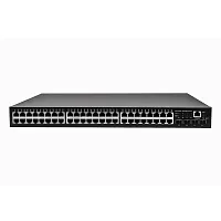 NS-SW-48G4G-L Управляемый (L2+) коммутатор Gigabit Ethernet/ Управляемый (L2+) коммутатор Gigabit Ethernet на 48 RJ45 + 4 x GE SFP порта. Порты: 48 x GE (10/100/1000Base-T) + 4 x GE SFP (1000Base-X), Консольный порт; Уровень управления L2 (Full managed);