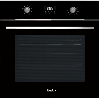 EO635PB 60 см, 9 режимов, 71л, утапливаемые переключатели, дисплей Snow White, панель управления - черное стекло, универсальный противень, решетка-гриль, телескопические направляющие 1 уровень, двойное стекло дверцы, защитное отключение, охлаждающий венти