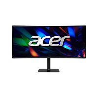 UM.CC2CD.V01 Монитор/ Acer CZ342CURVbmiphuzx 34'', ZeroFrame, Curved 1000R, Black, 21:9, VA, 3440x1440, 0,5ms, 300cd, 180Hz, HDMI(2.0), DP(1.4), Type-C(65W), USB2.0, USB-B (2up 2down), Speakers 3Wx2, FreeSync Premium, HDR 10, hadj 110, Vesa:100x100