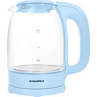 MGK-613BL Чайник MAUNFELD/ Чайник MAUNFELD, объем 1.7 л, закрытая спираль, цвет голубой