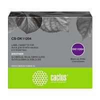-/ Картридж ленточный Cactus CS-DK11204 DK-11204 черный для Brother P-touch QL-500, QL-550, QL-700, QL-