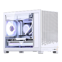 D32STDWhite Корпус без блока питания/ Case JONSBO D32 STD, Mini-Tower, TG, no fan, 1xUSB-A 3.0 + 1xUSB-C 3.1, mATX, mITX White