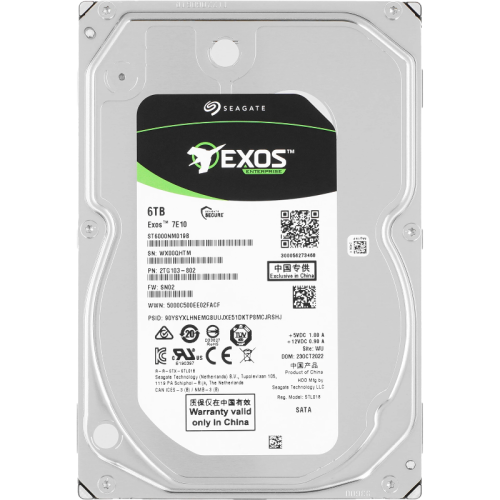 ST6000NM019B Жесткий диск/ HDD Seagate SATA Exos 7E10 6Tb 7200 256Mb 1 year warranty ST6000NM019B Жесткий диск/ HDD Seagate SATA Exos 7E10 6Tb 7200 256Mb 1 year warranty