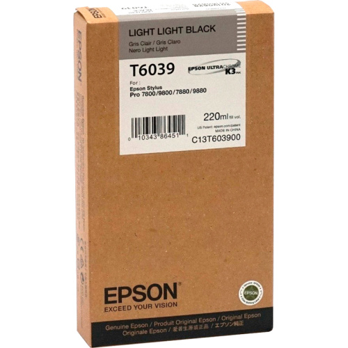 C13T603900 Картридж/ Epson I/C SP-7880/9880 220ml Light Light Black фото 2 C13T603900 Картридж/ Epson I/C SP-7880/9880 220ml Light Light Black фото 2
